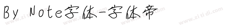 By Note字体字体转换